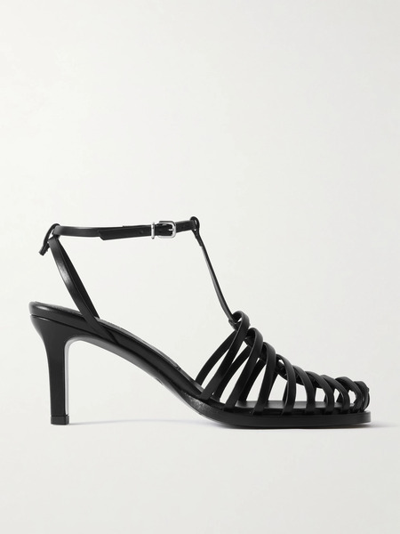  Tod's   Leather Sandals   Black 