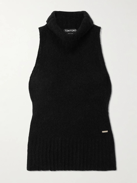  Tom Ford   Cashmere And Silk Blend Turtleneck Top   Black 