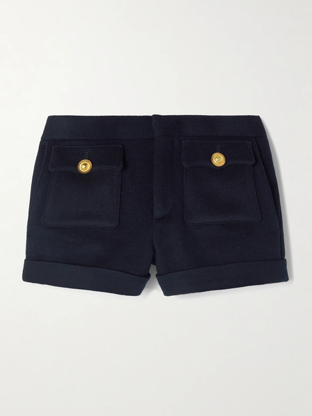  Tom Ford   Embellished Felt Shorts   Navy 