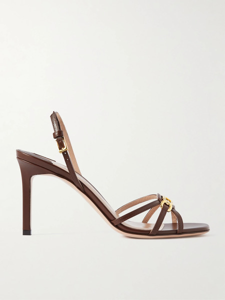  Tom Ford   Embellished Leather Sandals   Tan 