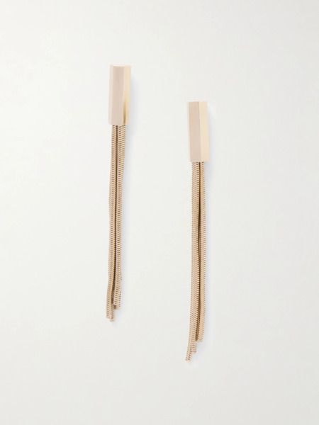  Tom Ford   Fringed Gold Tone Earrings   One Size 