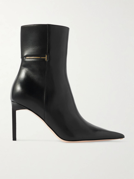  Tom Ford   Julianne Embellished Leather Ankle Boots   Black 