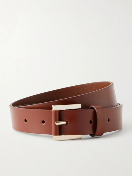  Tom Ford   Leather Belt   Dark Brown 