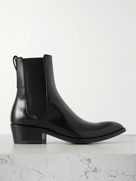  Tom Ford   Leather Chelsea Boots   Black 