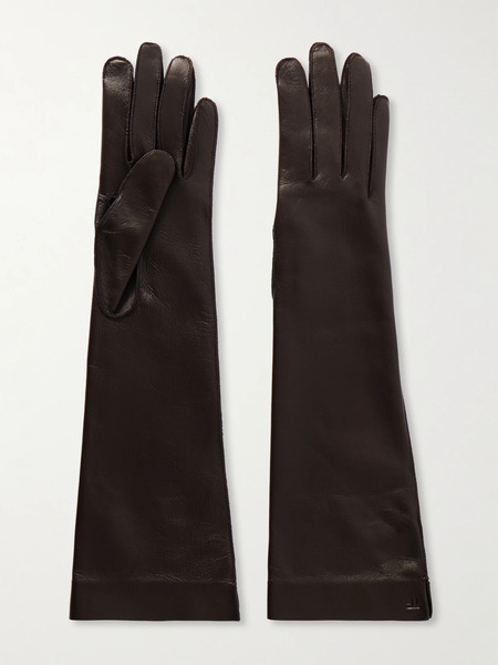  Tom Ford   Leather Gloves   Chocolate 