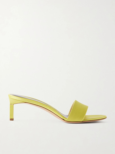  Tom Ford   Satin Mules   Yellow 