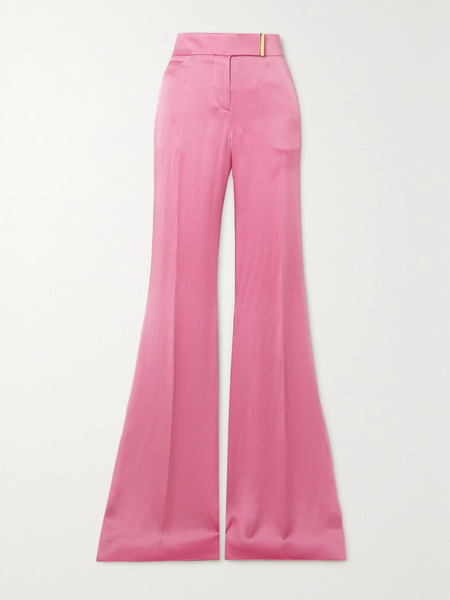  Tom Ford   Satin Wide Leg Pants   Pink 