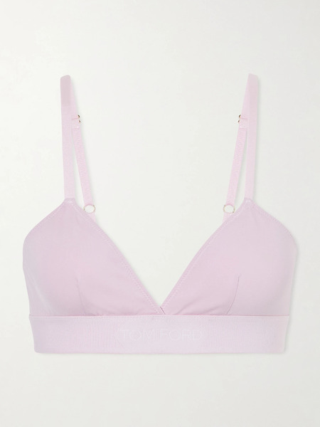  Tom Ford   Stretch Modal Jersey Soft Cup Triangle Bra   Baby Pink 