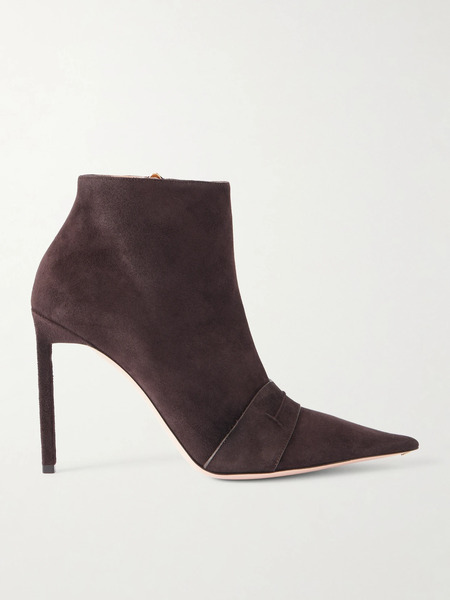  Tom Ford   Suede Ankle Boots   Chocolate 