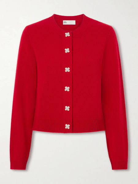  Tory Burch   Cashmere Cardigan   Red 