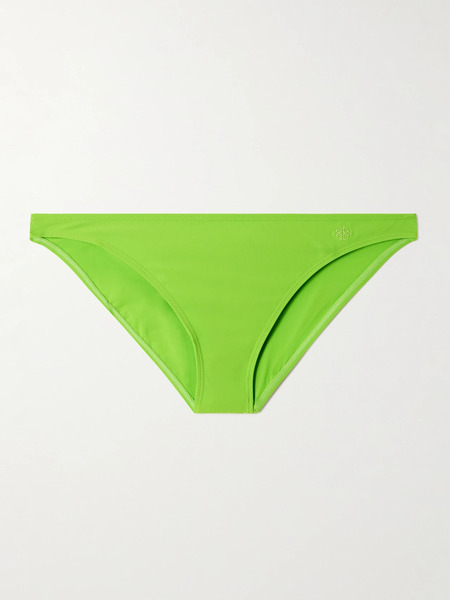  Tory Burch   Embroidered Bikini Briefs   Bright Green 
