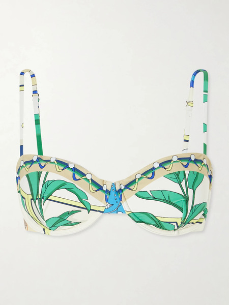  Tory Burch   Printed Bikini Top   Multi 