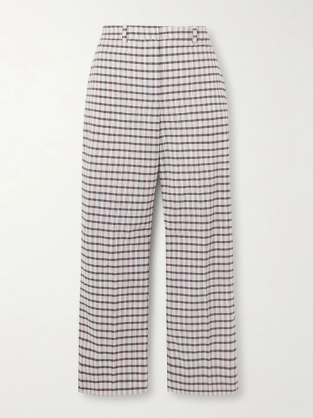  Tory Sport   Checked Canvas Straight Leg Golf Pants   Multi 