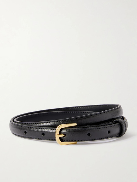  Toteme   Leather Belt   Black 
