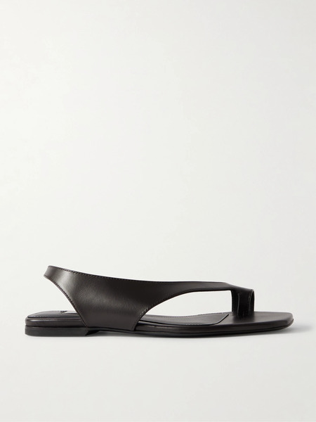  Toteme   Leather Sandals   Brown 