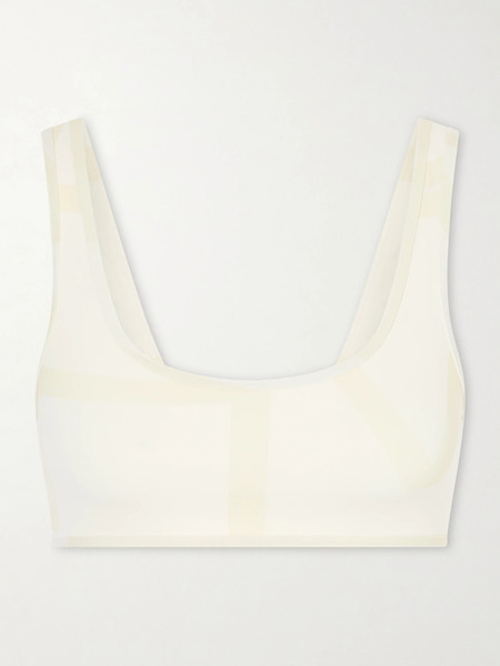  Toteme   Monogram Printed Bikini Top   White 