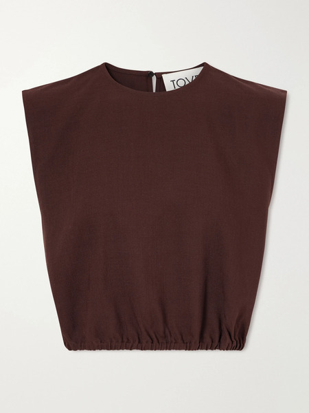  Tove   Andie Cotton Blend Blouse   Brown 