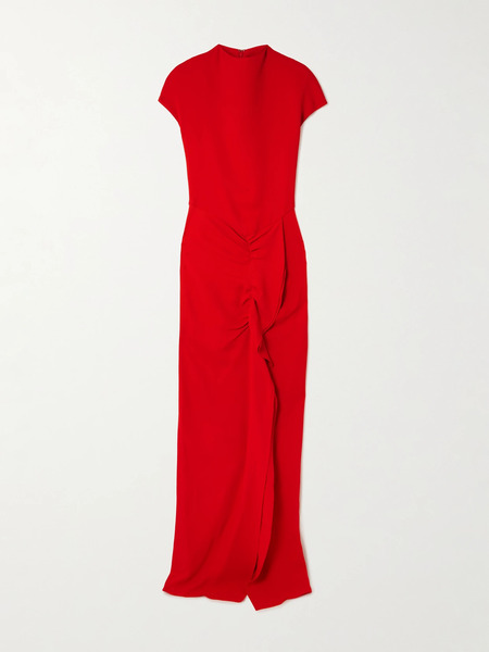  Tove   Beth Ruffled Jersey Maxi Dress   Red 