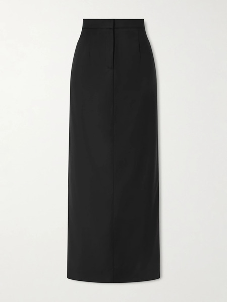  Tove   Fey Wool Blend Maxi Skirt   Black 