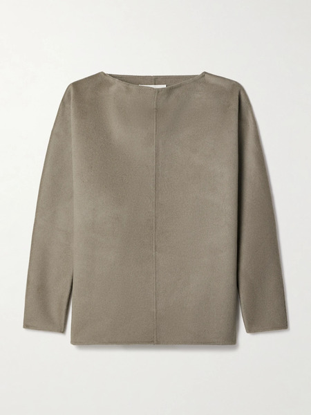  Tove   Reine Paneled Wool Blend Felt Top   Gray 