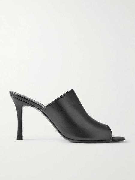  Tove   Sarette Leather Mules   Black 