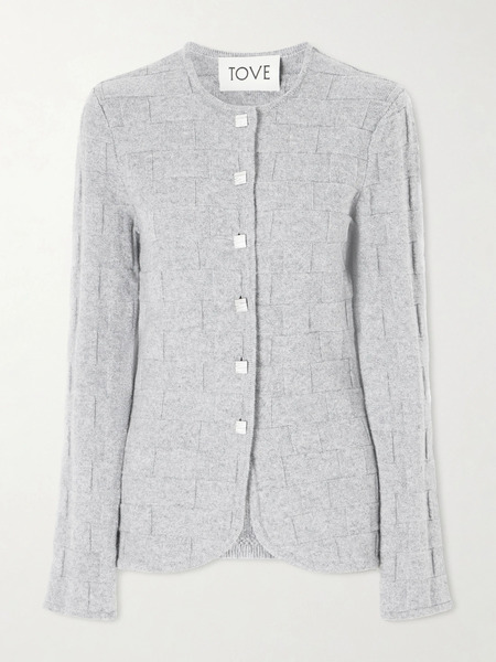  Tove   Uma Cashmere Cardigan   Gray 