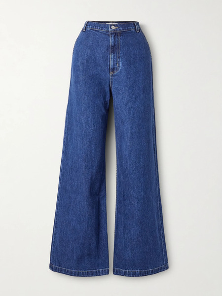  Twp   High Rise Wide Leg Jeans   Dark Denim 