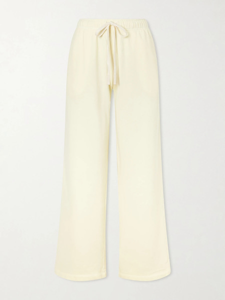  Twp   Pj Cotton Drawstring Track Pants   Pastel Yellow 