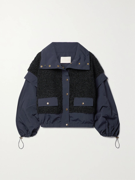  Ulla Johnson   Aidan Shell And Fleece Jacket   Navy 