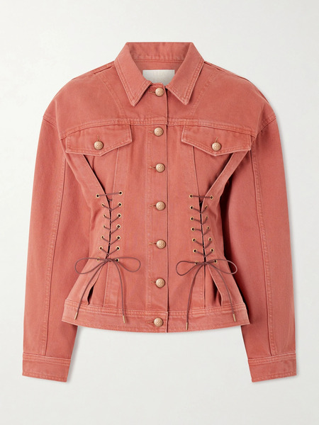  Ulla Johnson   Naomi Denim Jacket   Brick 
