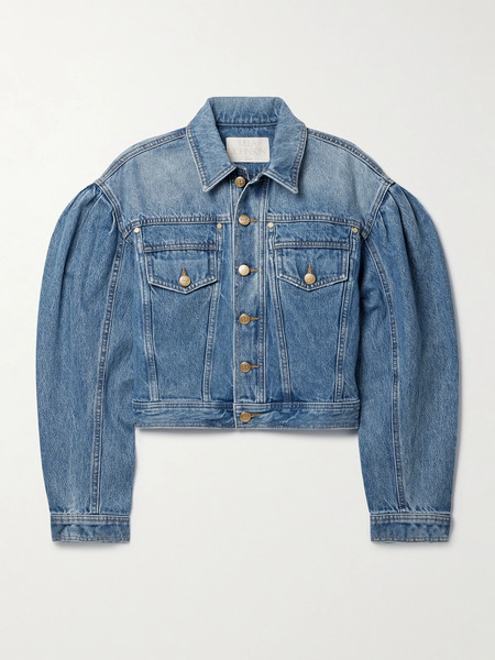  Ulla Johnson   The Cosette Cropped Denim Jacket   Light Denim 