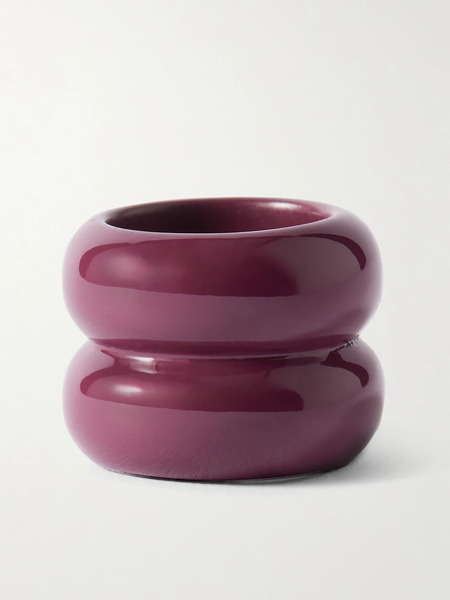  Uncommon Matters   Breve Coated Wood Ring   Burgundy 
