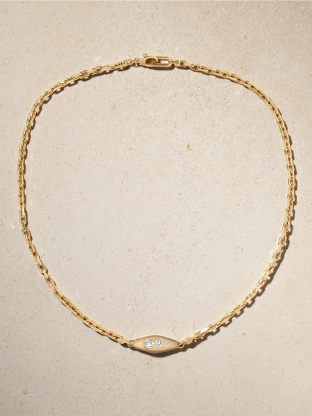  Uniform Object   Mini Vessel 18 Karat Gold Diamond Necklace   One Size 
