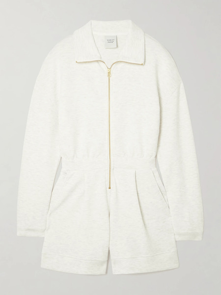  Varley   Annika Doublesoft® Jersey Playsuit   Ivory 