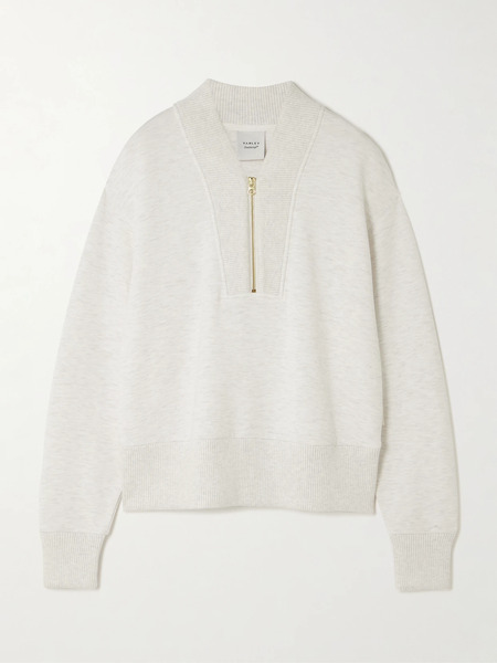  Varley   Sally Doublesoft® Half Zip Sweatshirt   Ivory 