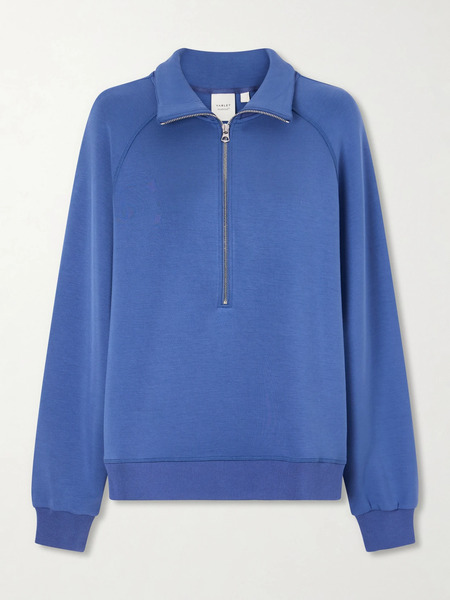  Varley   Selene Jersey Half Zip Sweater   Blue 