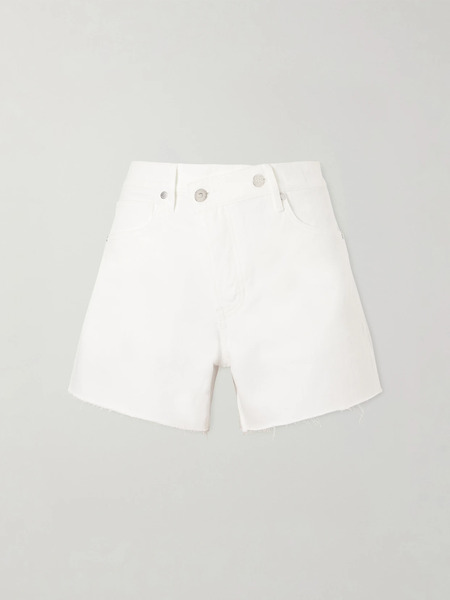  Veronica Beard   Ellis Denim Shorts   White 