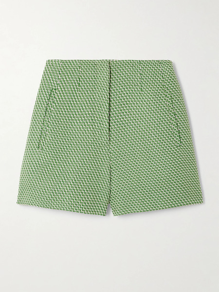  Veronica Beard   Jazmin Woven Shorts   Green 