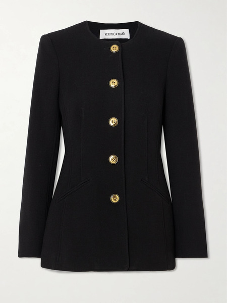  Veronica Beard   Jessup Wool Blend Jacket   Black 