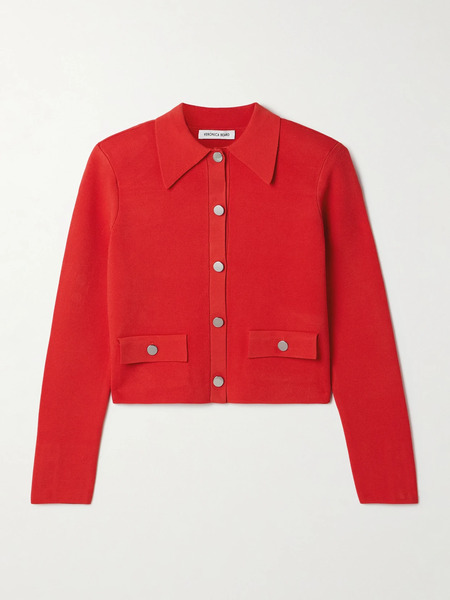  Veronica Beard   Katia Knitted Jacket   Red 