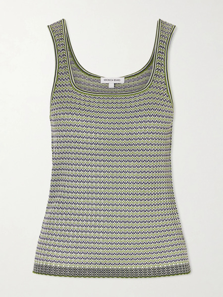  Veronica Beard   Sandra Knitted Tank   Green 