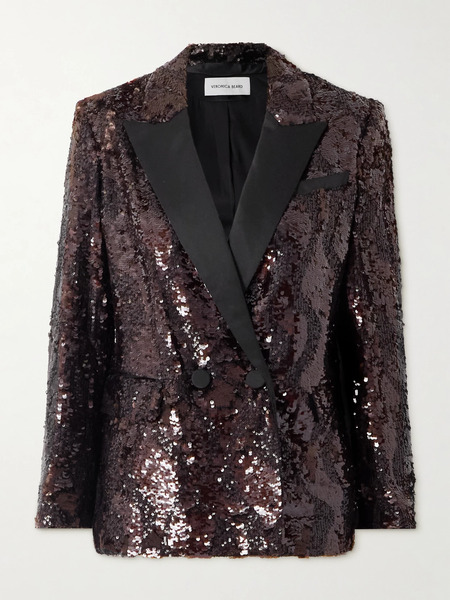  Veronica Beard   Sevyn Sequined Satin Jacket   Multi 