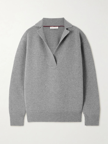  Veronica De Piante   Emilie Wool And Cashmere Blend Sweater   Gray 