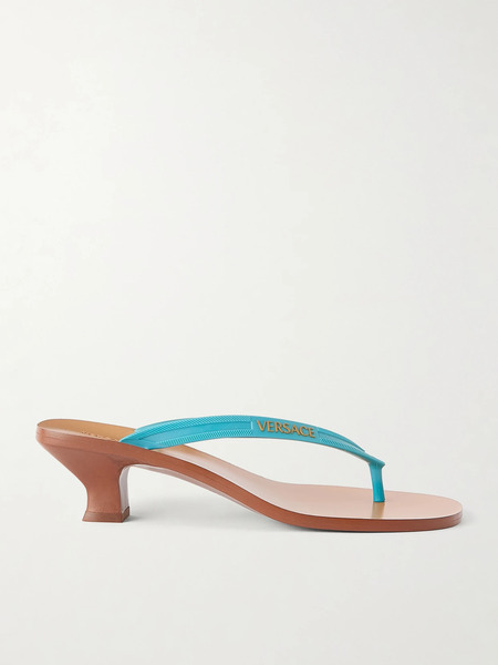  Versace   Rubber Thong Sandals   Blue 