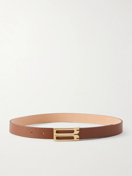  Victoria Beckham   Dorian Frame Leather Belt   Tan 