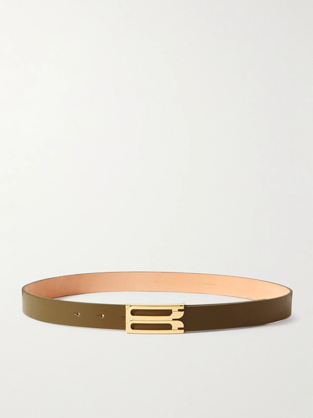  Victoria Beckham   Frame Leather Belt   Army Green 