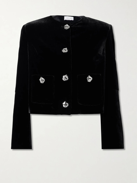  Violante Nessi   Kelly Velvet Jacket   Black 