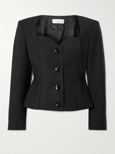  Violante Nessi   L'eclaireur Wool Blend Blouse   Black 