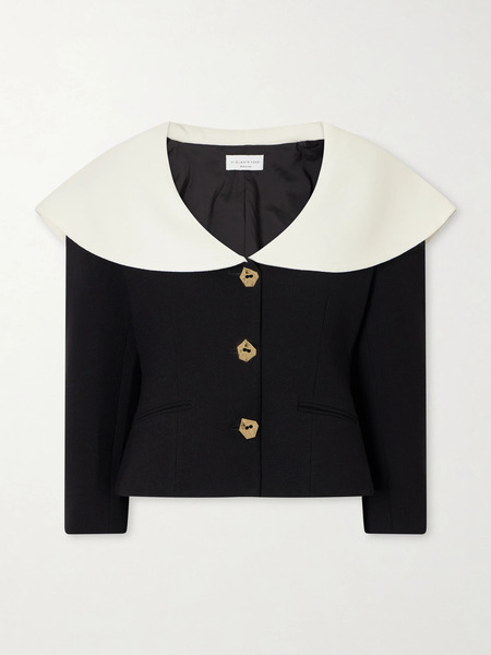  Violante Nessi   Manuela Embellished Wool Jacket   Black 