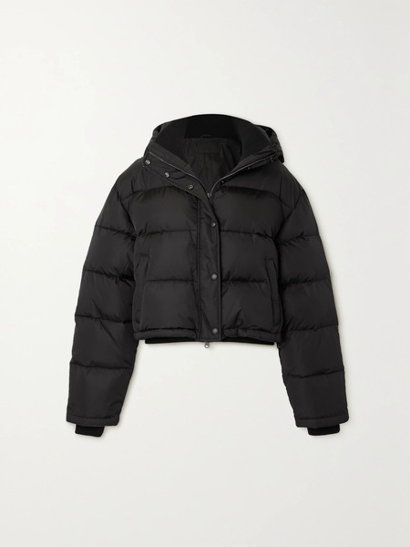  Wardrobe. Nyc   + Net A Porter Hooded Quilted Padded Shell Down Jacket   Black 